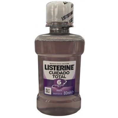 Comprar LISTERINE CUIDADO TOTAL SABOR MENTA 80 ML al mejor precio en NuestraFarma, tu farmacia online