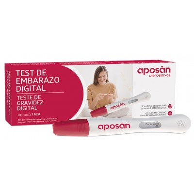 Comprar APOSAN DISPOSITIVOS TEST DE EMBARAZO DIGITAL 1 UNIDAD al mejor precio en NuestraFarma, tu farmacia online