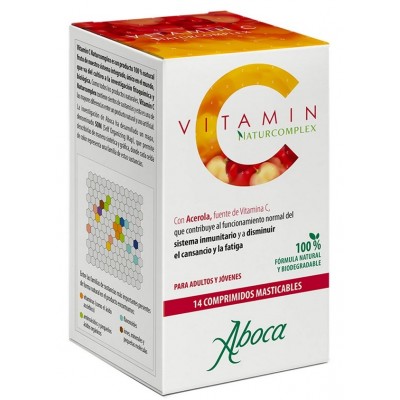 Comprar ABOCA VITAMIN C NATURCOMPLEX 14 COMPRIMIDOS MASTICABLES al mejor precio en NuestraFarma, tu farmacia online