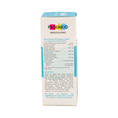 Comprar PEDIAKID NERVIOSISMO JARABE 125 ML al mejor precio en NuestraFarma, tu farmacia online
