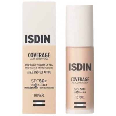 Comprar ISDIN COVERAGE SPF 50+ 1.0 PEARL 30 G al mejor precio en NuestraFarma, tu farmacia online