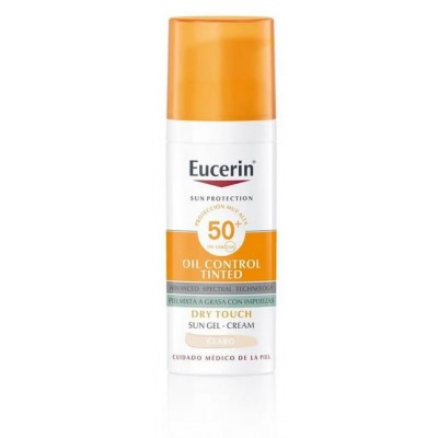 Comprar EUCERIN SUN PROTECTION SPF 50+ OIL CONTROL TINTED 50 ML COLOR CLARO al mejor precio en NuestraFarma, tu farmacia online