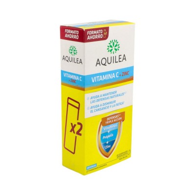 Comprar AQUILEA VITAMINA C + ZINC 28 COMPRIMIDOS EFERVESCENTES al mejor precio en NuestraFarma, tu farmacia online