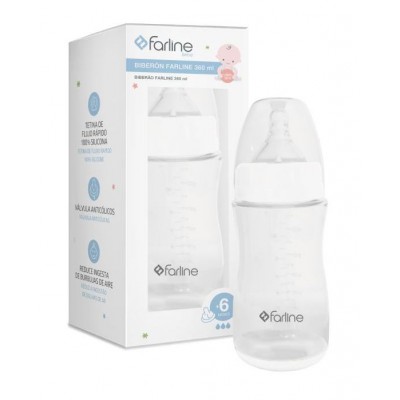 Comprar FARLINE BEBE BIBERON FLUJO RAPIDO 360 ML al mejor precio en NuestraFarma, tu farmacia online