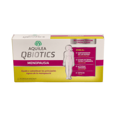 Comprar AQUILEA QBIOTICS MENOPAUSIA 30 CAPSULAS al mejor precio en NuestraFarma, tu farmacia online