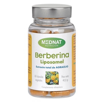 Comprar MEDNAT BERBERINA LIPOSOMAL 60 CAPSULAS al mejor precio en NuestraFarma, tu farmacia online