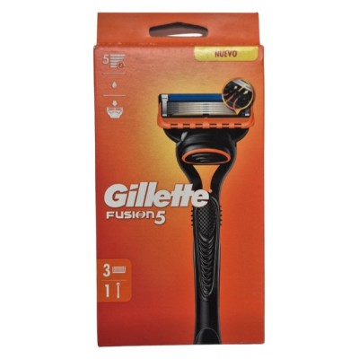 Comprar GILLETTE MÁQUINA DE AFEITAR MANUAL FUSION 5 + 3 RECAMBIOS al mejor precio en NuestraFarma, tu farmacia online