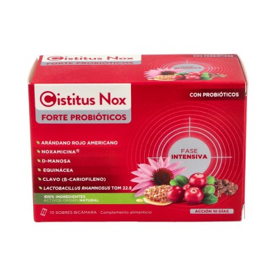 Comprar CISTITUS NOX FORTE PROBIOTICOS 10 SOBRES BICAMARA al mejor precio en NuestraFarma, tu farmacia online