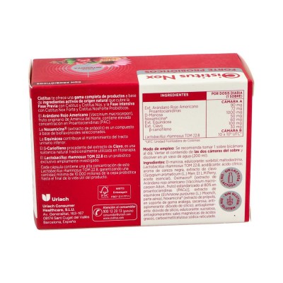 Comprar CISTITUS NOX FORTE PROBIOTICOS 10 SOBRES BICAMARA al mejor precio en NuestraFarma, tu farmacia online