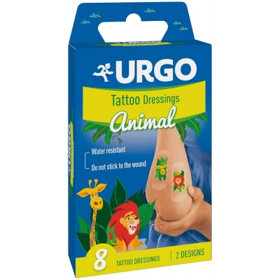 Comprar URGO APOSITOS INFANTILES ANIMAL TATTOO 8 APOSITOS al mejor precio en NuestraFarma, tu farmacia online