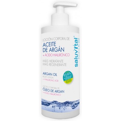 Comprar SALUVITAL LOCION CORPORAL DE ACEITE DE ARGAN 450 ML al mejor precio en NuestraFarma, tu farmacia online