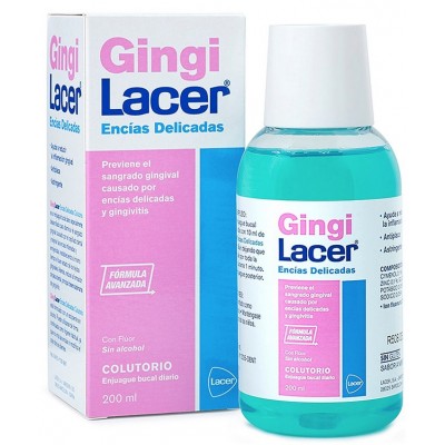 Comprar GINGILACER ENCIAS DELICADAS COLUTORIO 200 ML al mejor precio en NuestraFarma, tu farmacia online