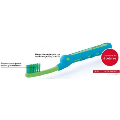 Comprar LACER CEPILLO DENTAL INFANTIL 1 UNIDAD al mejor precio en NuestraFarma, tu farmacia online