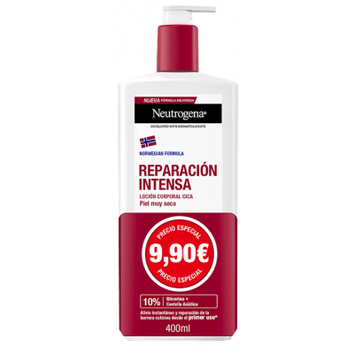 Comprar NEUTROGENA REPARACIÓN INTENSA LOCIÓN CICA 400 ML al mejor precio en NuestraFarma, tu farmacia online
