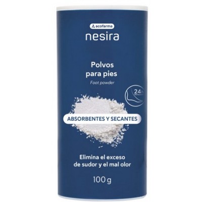 Comprar ACOFARMA NESIRA POLVOS PARA PIES 100 G al mejor precio en NuestraFarma, tu farmacia online