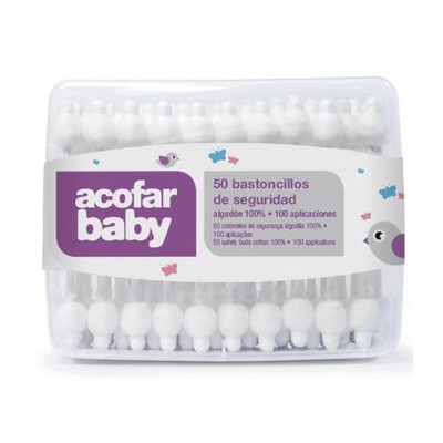 Comprar ACOFARBABY BASTONCILLOS DE SEGURIDAD 50 UNIDADES al mejor precio en NuestraFarma, tu farmacia online