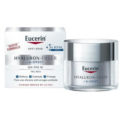 Comprar EUCERIN ANTIEDAD HYALURON FILLER DIA FPS 15 PIEL SECA 50 ML al mejor precio en NuestraFarma, tu farmacia online