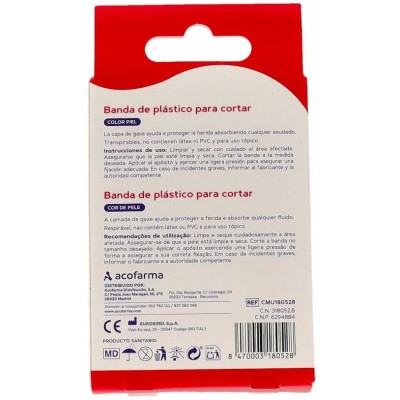 Comprar ACOFAR BANDA DE PLASTICO PARA CORTAR 10 X 6 CM 10 UNIDADES al mejor precio en NuestraFarma, tu farmacia online