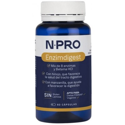 Comprar NPRO ENZIMDIGEST 60 CAPSULAS al mejor precio en NuestraFarma, tu farmacia online