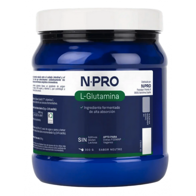 Comprar NPRO L-GLUTAMINA SABOR NEUTRO 300 G al mejor precio en NuestraFarma, tu farmacia online