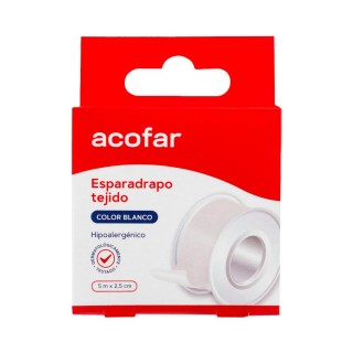 ACOFAR ESPARADRAPO TEJIDO BLANCO 5 X 2.5 CM