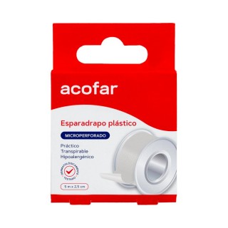 ACOFAR ESPARADRAPO PLASTICO MICROPERFORADO 5 X 2.5 CM