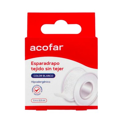 Comprar ACOFAR ESPARADRAPO "PAPEL" 5 X 5 CM BLANCO al mejor precio en NuestraFarma, tu farmacia online