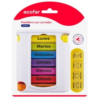 ACOFAR PASTILLERO SEMANAL CON CORTADOR