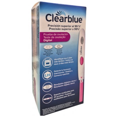 Comprar CLEARBLUE TEST DE OVULACION DIGITAL 20 UNIDADES al mejor precio en NuestraFarma, tu farmacia online