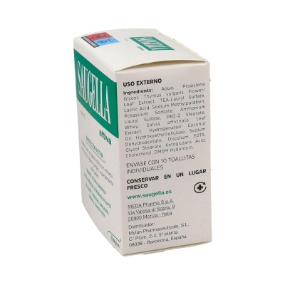 Comprar SAUGELLA ATTIVA TOALLITAS LIMPIADORAS 10 UNIDADES al mejor precio en NuestraFarma, tu farmacia online