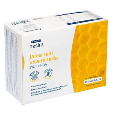 Comprar ACOFAR NESIRA JALEA REAL VITAMINADA 20 VIALES BEBIBLES al mejor precio en NuestraFarma, tu farmacia online