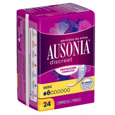 Comprar AUSONIA DISCREET MINI 24 UNIDADES al mejor precio en NuestraFarma, tu farmacia online