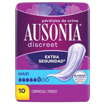 Comprar AUSONIA DISCREET MAXI 10 UNIDADES al mejor precio en NuestraFarma, tu farmacia online