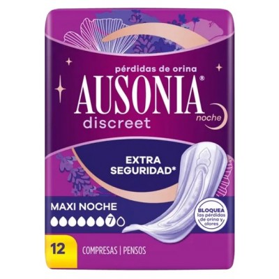 Comprar AUSONIA DISCREET MAXI DAY & NIGHT MAXI 12 UNIDADES al mejor precio en NuestraFarma, tu farmacia online