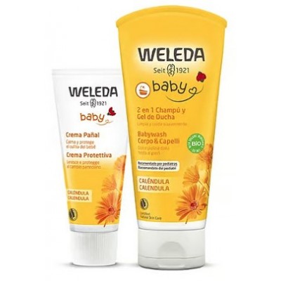 Comprar WELEDA SET CALENDULA 2 EN 1 GEL-CHAMPU 200 ML+CREMA PAÑAL 70 ML al mejor precio en NuestraFarma, tu farmacia online
