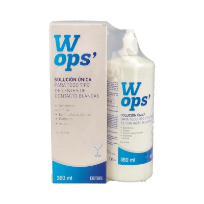 Comprar WOPS' SOLUCION UNICA LENTES DE CONTACTO BLANDAS 2 X 360 ML al mejor precio en NuestraFarma, tu farmacia online