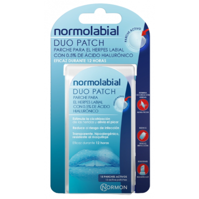 Comprar NORMOLABIAL DUO PATCH 15 UNIDADES al mejor precio en NuestraFarma, tu farmacia online