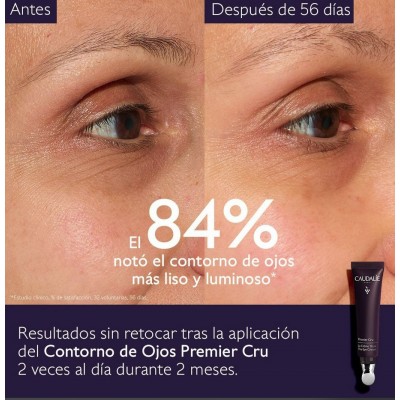 Comprar CAUDALIE PREMIER CRU CONTORNO DE OJOS CON PATENTE LONGEVIDAD + FILLER REDENSIFICANTE NATURAL 15 ML al mejor precio en NuestraFarma, tu farmacia online