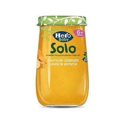 Comprar HERO BABY SOLO CREMA CALABAZA Y PURE PATATAS ECO 190 G al mejor precio en NuestraFarma, tu farmacia online