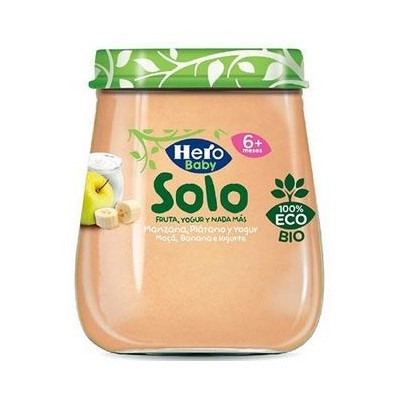 Comprar HERO BABY SOLO MANZANA PLATANO Y YOGUR 120 G al mejor precio en NuestraFarma, tu farmacia online