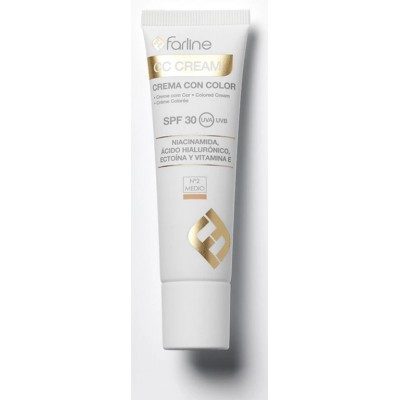 Comprar FARLINE CC CREAM CREMA CON COLOR MEDIO Nº2 30 ML al mejor precio en NuestraFarma, tu farmacia online