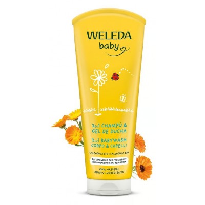 Comprar WELEDA CHAMPU Y GEL DE DUCHA CALENDULA 200 ML al mejor precio en NuestraFarma, tu farmacia online