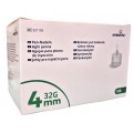 AGUJA ESTERIL EMBECTA PARA PLUMAS 32G (0.23 MM X 4 MM) 100 UNIDADES