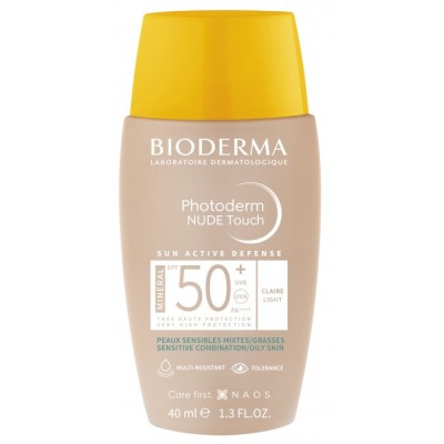 Comprar BIODERMA PHOTODERM NUDE TOUCH SPF50+ COLOR CLARO 40 ML al mejor precio en NuestraFarma, tu farmacia online