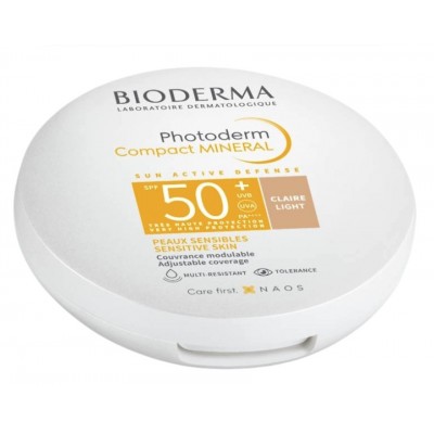 Comprar BIODERMA PHOTODERM MAQUILLAJE COMPACTO MINERAL SPF50+ COLOR CLARO 10 G al mejor precio en NuestraFarma, tu farmacia online