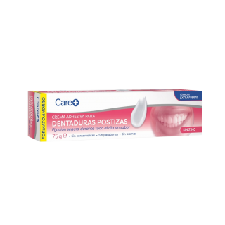 CARE+ CREMA ADHESIVA PARA DENTADURAS POSTIZAS 75 G