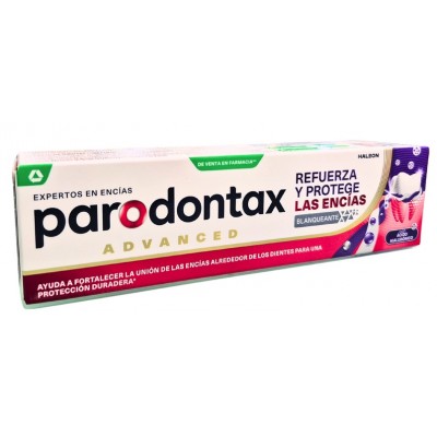 Comprar PARODONTAX REFUERZA Y PROTEGE LAS ENCIAS BLANQUEANTE PASTA DENTAL 75 ML al mejor precio en NuestraFarma, tu farmacia online