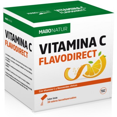 Comprar MABONATUR VITAMINA C FLAVODIRECT 20 SOBRES BUCODISPERSABLES 2,5 G SABOR LIMON al mejor precio en NuestraFarma, tu farmacia online