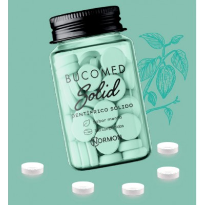Comprar BUCOMED SOLID DENTIFRICO SOLIDO SABOR MENTA 160 COMPRIMIDOS al mejor precio en NuestraFarma, tu farmacia online