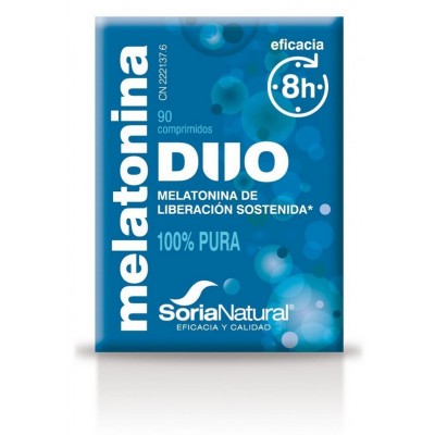 Comprar SORIA NATURAL MELATONINA DUO 90 COMPRIMIDOS al mejor precio en NuestraFarma, tu farmacia online